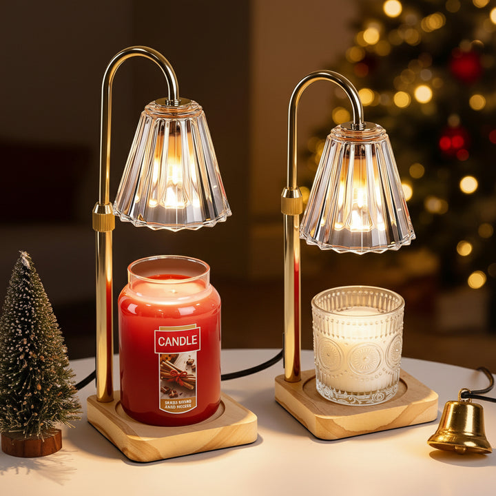 Candle Warmer Lamp Electric Dimmable Glass Shade Desk Light