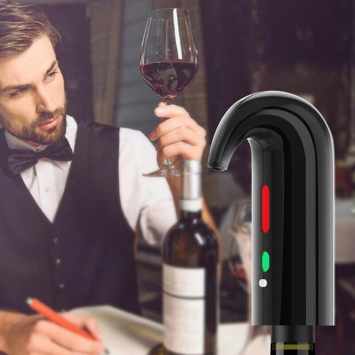 Carafe à Vin Électrique Rechargeable avec Aération Instantanée – Design Élégant Anti-Déversement, Idéale pour Dégustation 2