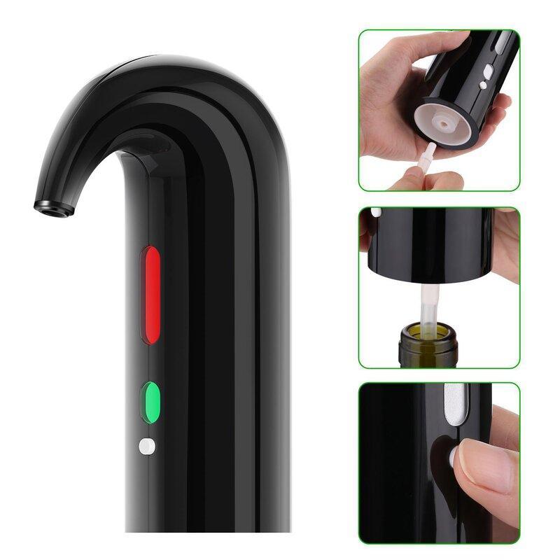 Carafe à Vin Électrique Rechargeable avec Aération Instantanée – Design Élégant Anti-Déversement, Idéale pour Dégustation 3