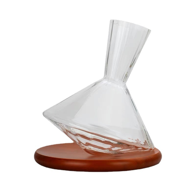 Carafe à Vin Rotative avec 2 Verres – Carafe à Décanter pour Aération Optimale du Vin Rouge et Blanc en Verrerie de Qualité Supérieure 5