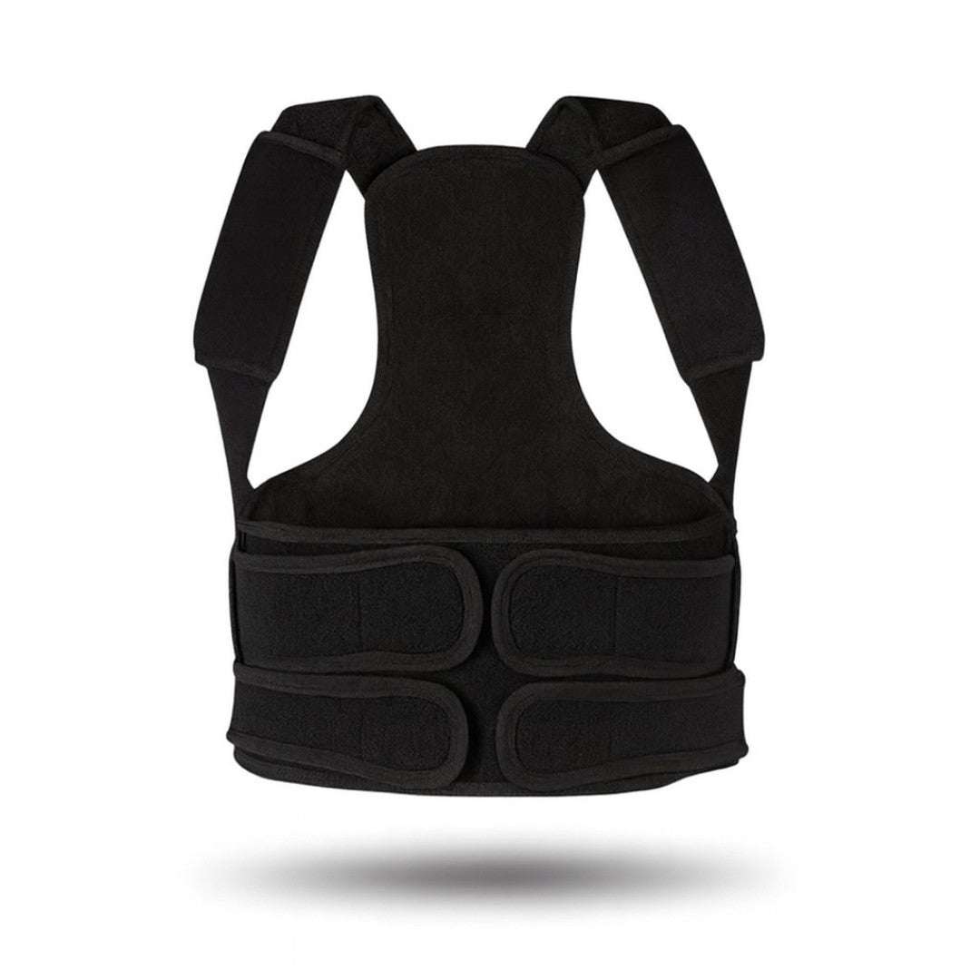 Ceinture lombaire ajustable Pro en matériau respirant - Correcteur de posture pour un meilleur soutien et un confort accru 0