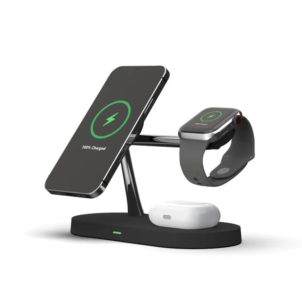 Chargeur sans Fil 3 en 1 pour Smartphone, Montre Intelligente et Écouteurs – Design Élégant et Compact 1