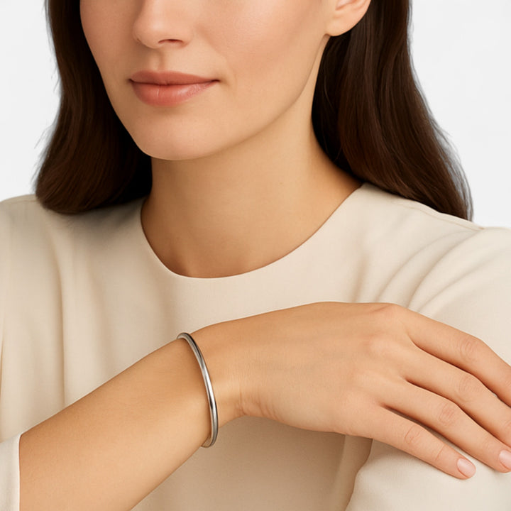 Celzoir | Bracelet Cuff Rond Minimaliste Doré