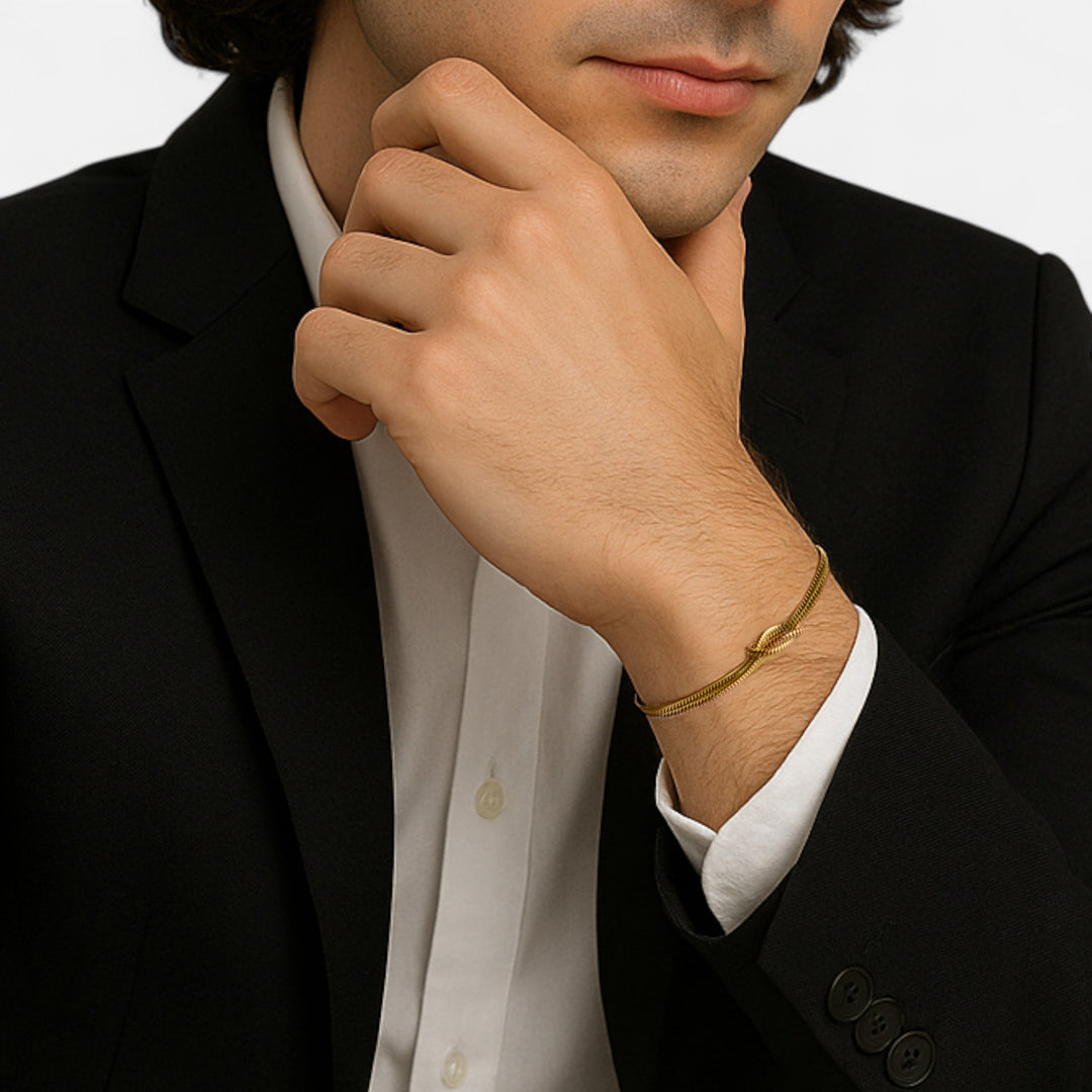 Celzoir | Bracelet Nœud Torsadé Or 18k
