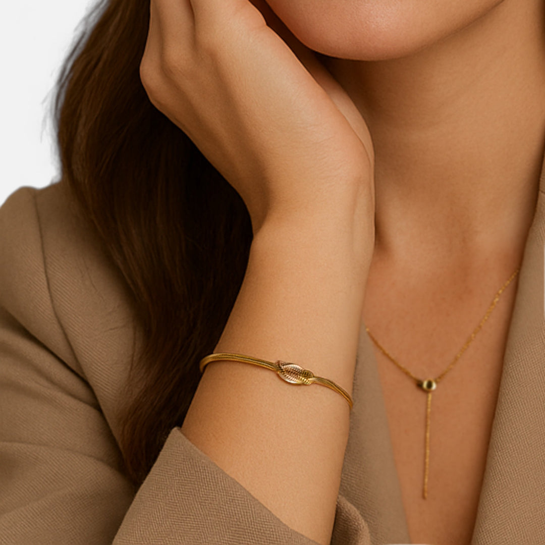 Celzoir | Bracelet Nœud Torsadé Or 18k