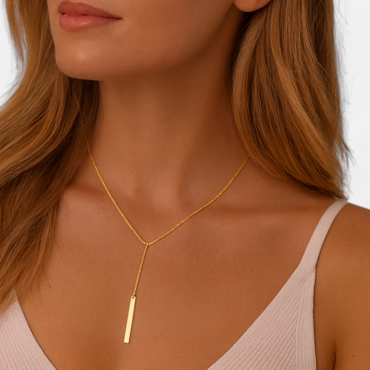 Celzoir | Collier Pendentif Long Doré Femme