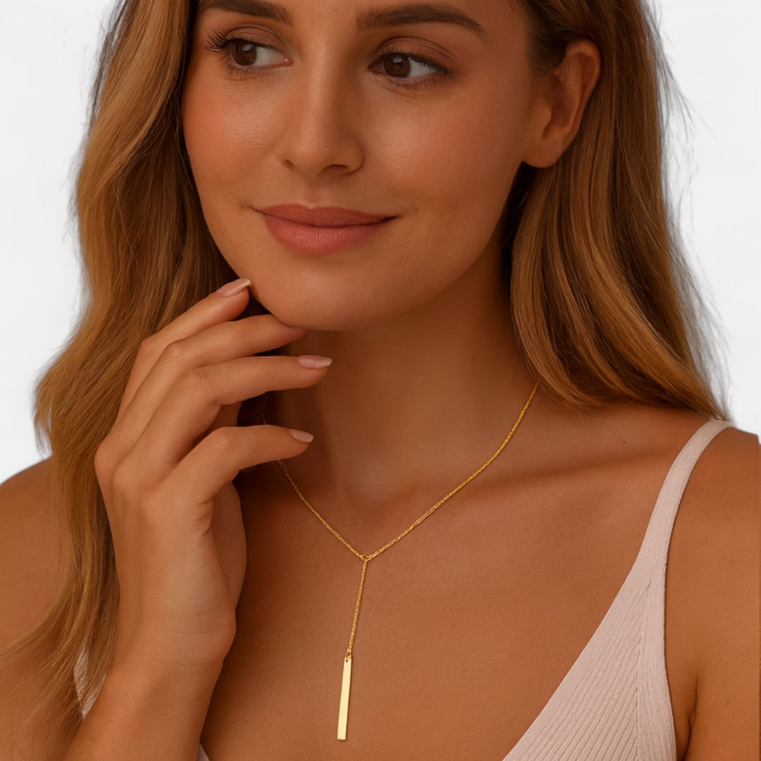 Celzoir | Collier Pendentif Long Doré Femme