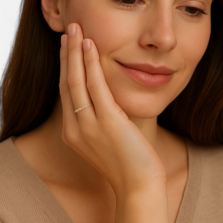 Celzoir | Bague Fine Femme Zircone Éclat Intemporel