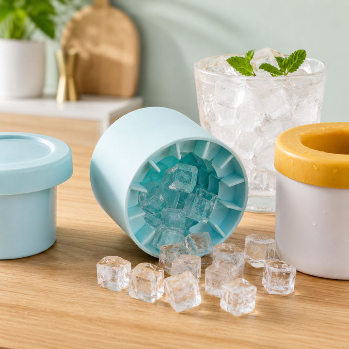 Portable Ice Maker Ice Cube Maker Silicone Ice Tray