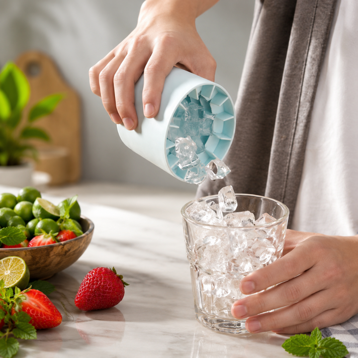 Portable Ice Maker Ice Cube Maker Silicone Ice Tray