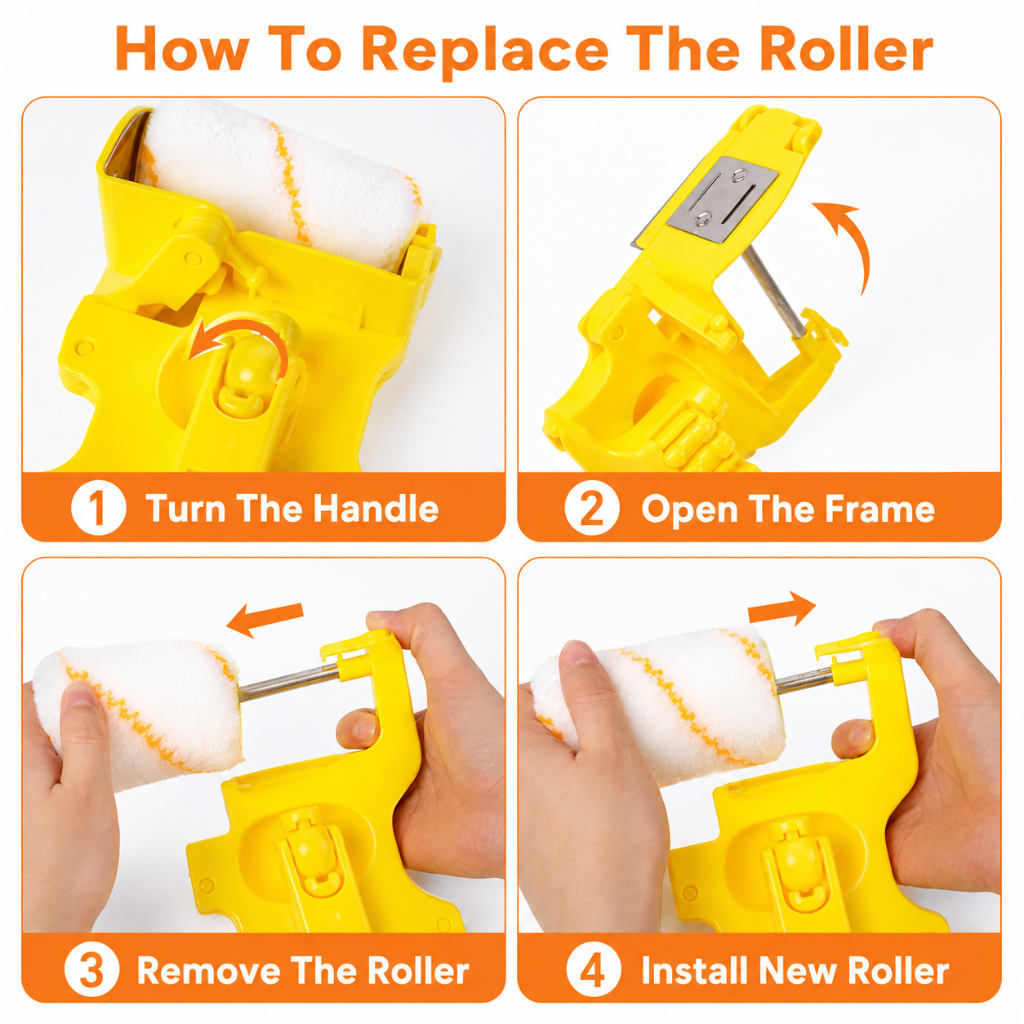 Paint Roller Roller Brush for Painting Easy Grip Handle