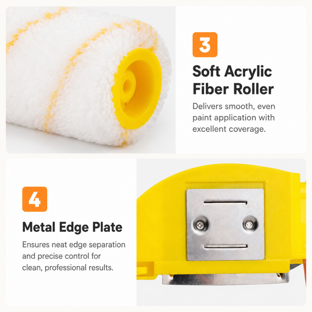 Paint Roller Roller Brush for Painting Easy Grip Handle