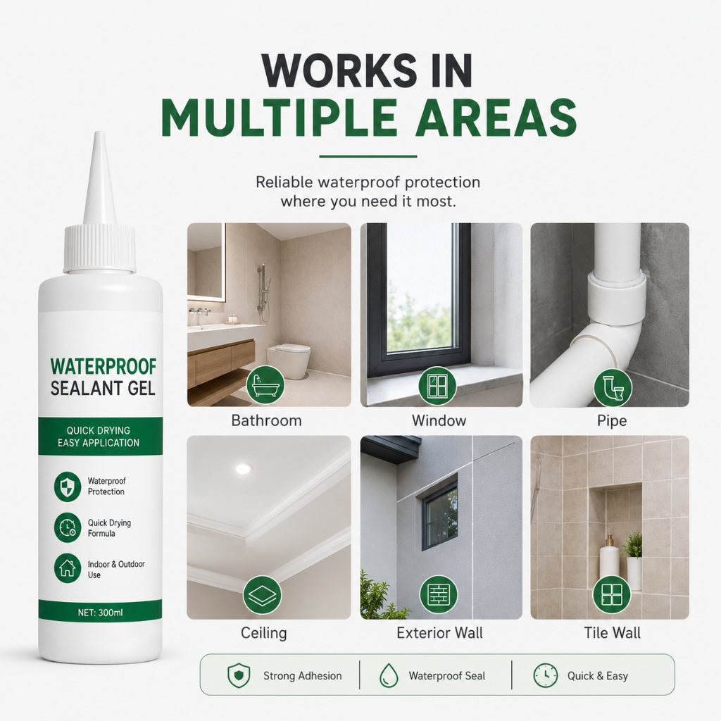 Waterproof Sealant Gel Quick Drying and Easy Application