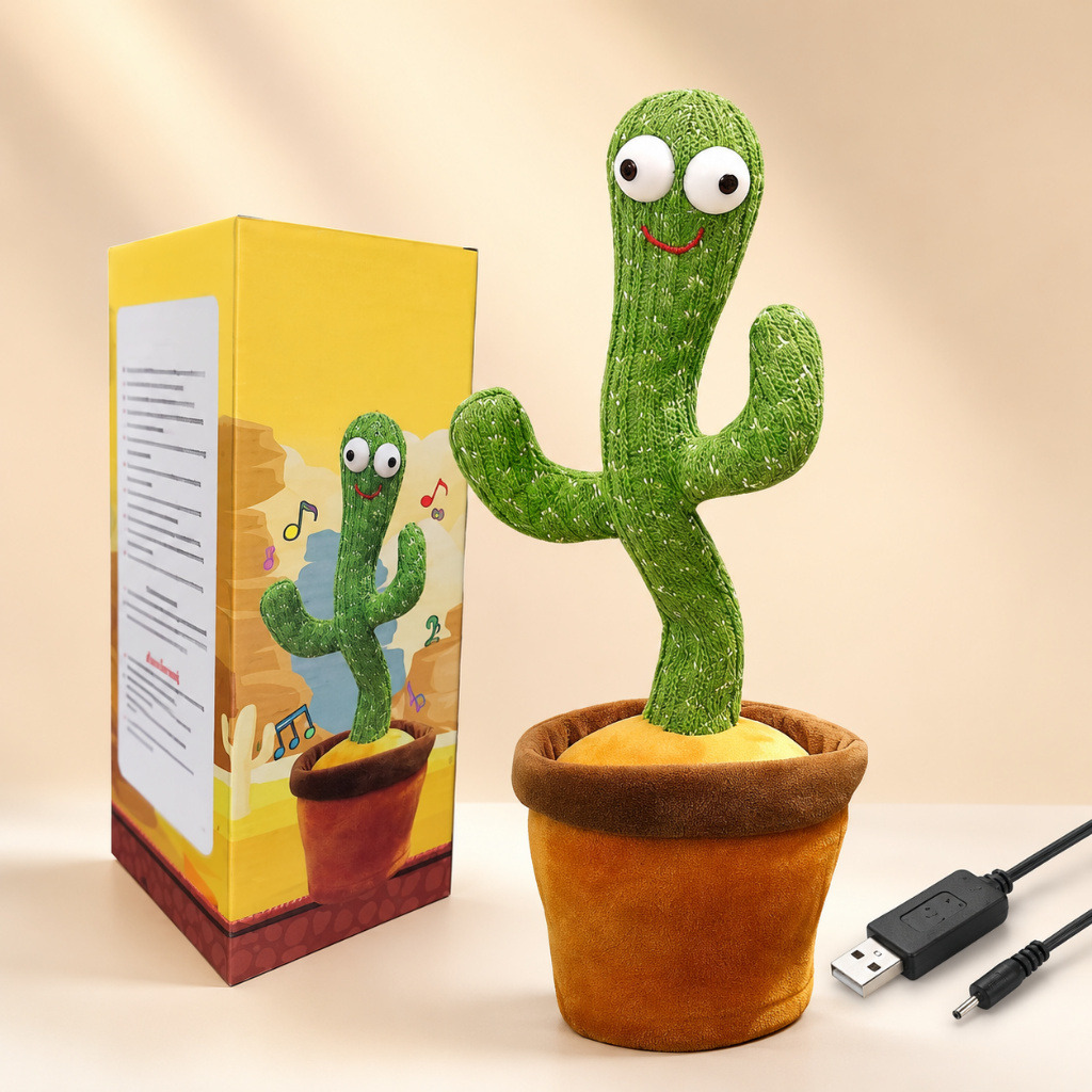 Dancing Cactus Toy Talking Interactive Rechargeable Fun