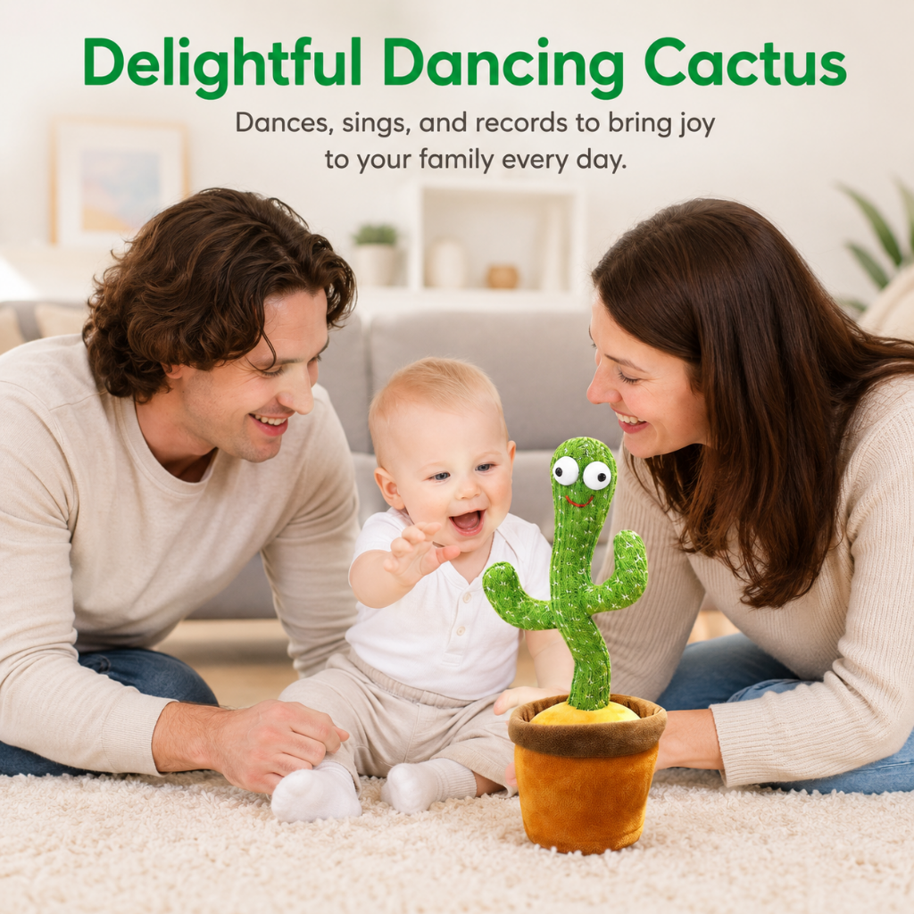 Dancing Cactus Toy Talking Interactive Rechargeable Fun