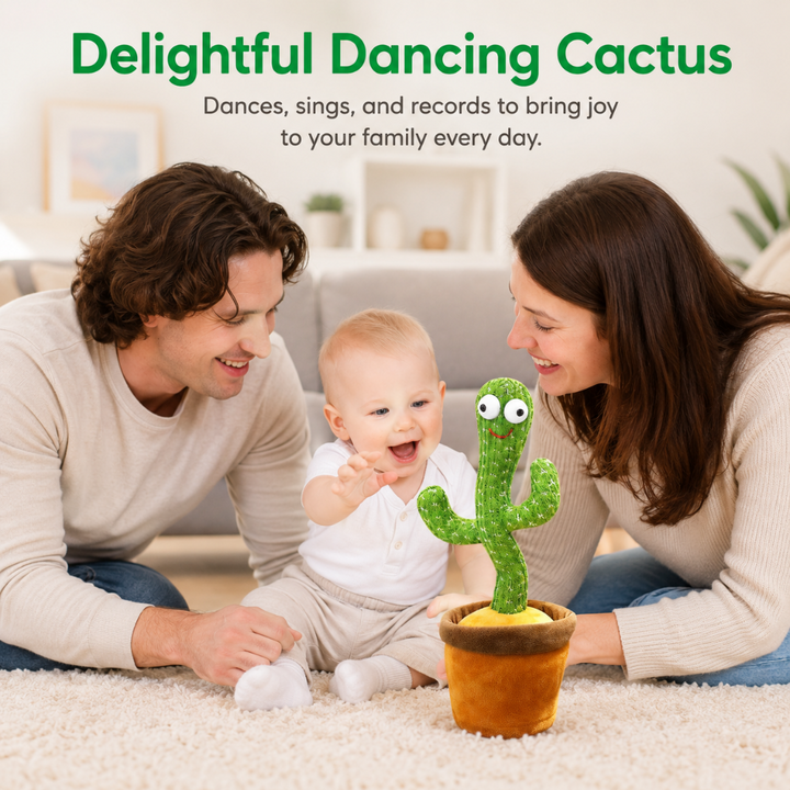 Dancing Cactus Toy Talking Interactive Rechargeable Fun