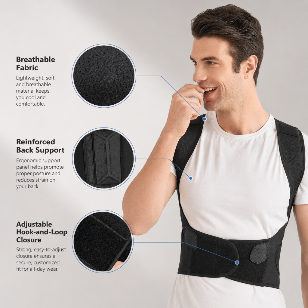 Posture Corrector Back Brace Freedom of Movement Support