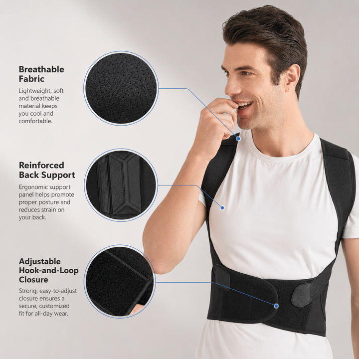 Posture Corrector Back Brace Freedom of Movement Support