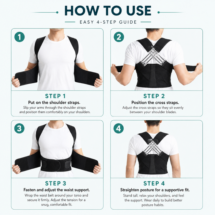 Posture Corrector Back Brace Freedom of Movement Support