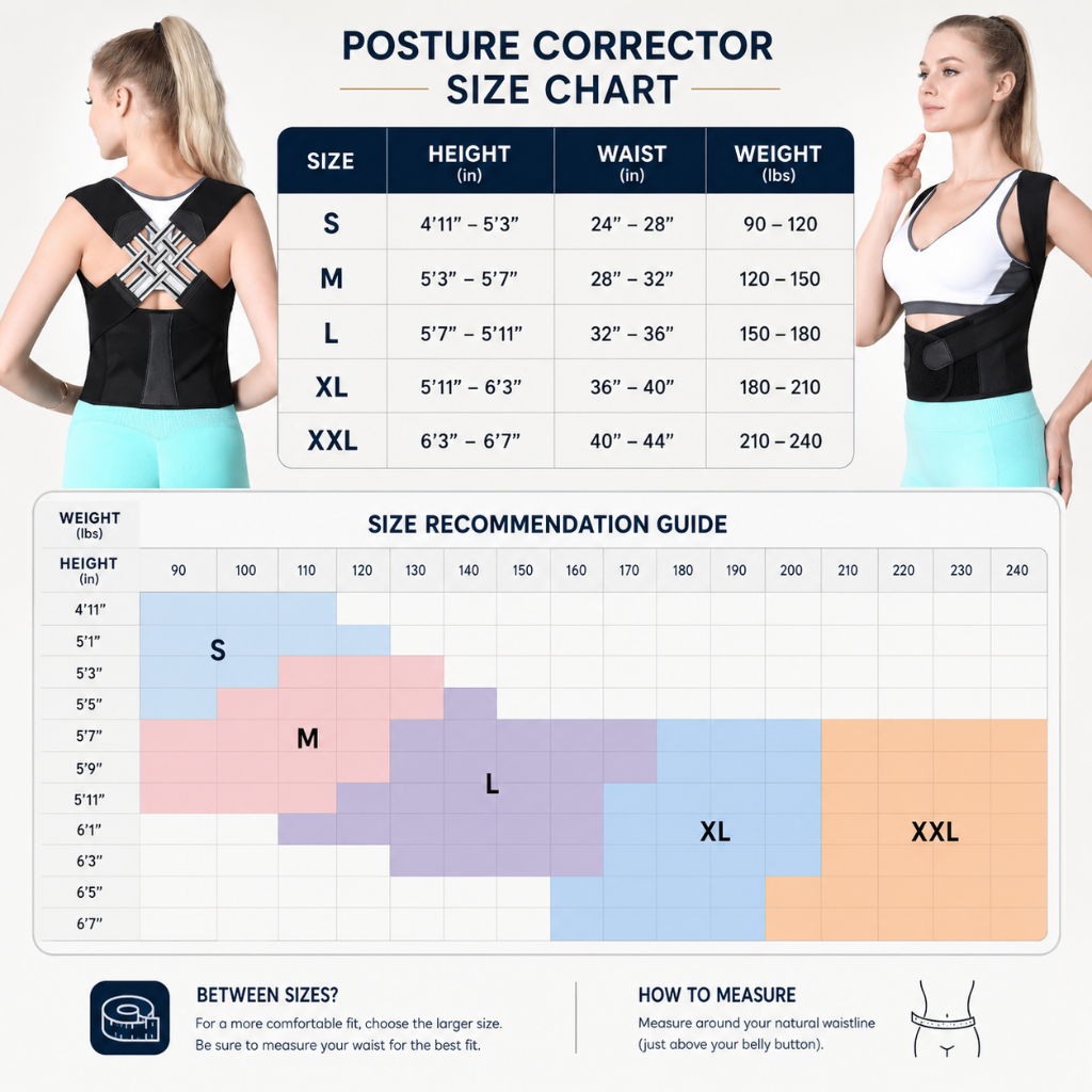 Posture Corrector Back Brace Freedom of Movement Support