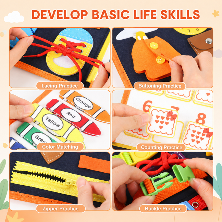 Busy Board for Toddlers Educational Toy Sensory Learning Tool
