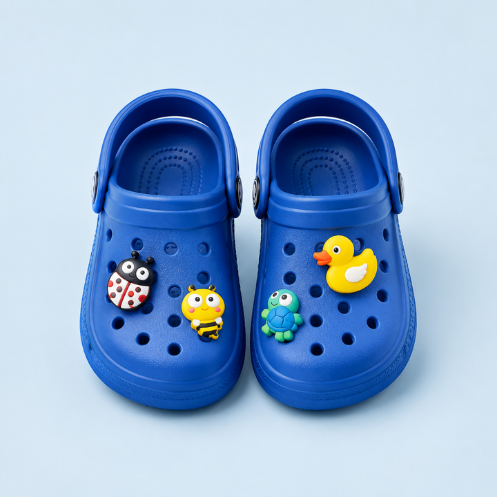 Children's Clogs Slip-On Footwear Fun Character Design