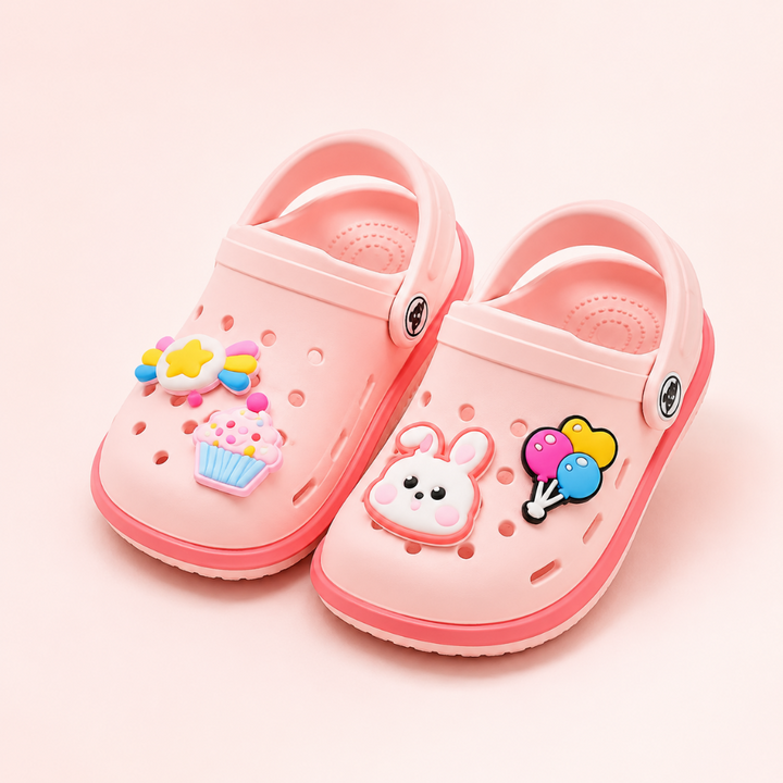 Children's Clogs Slip-On Footwear Fun Character Design