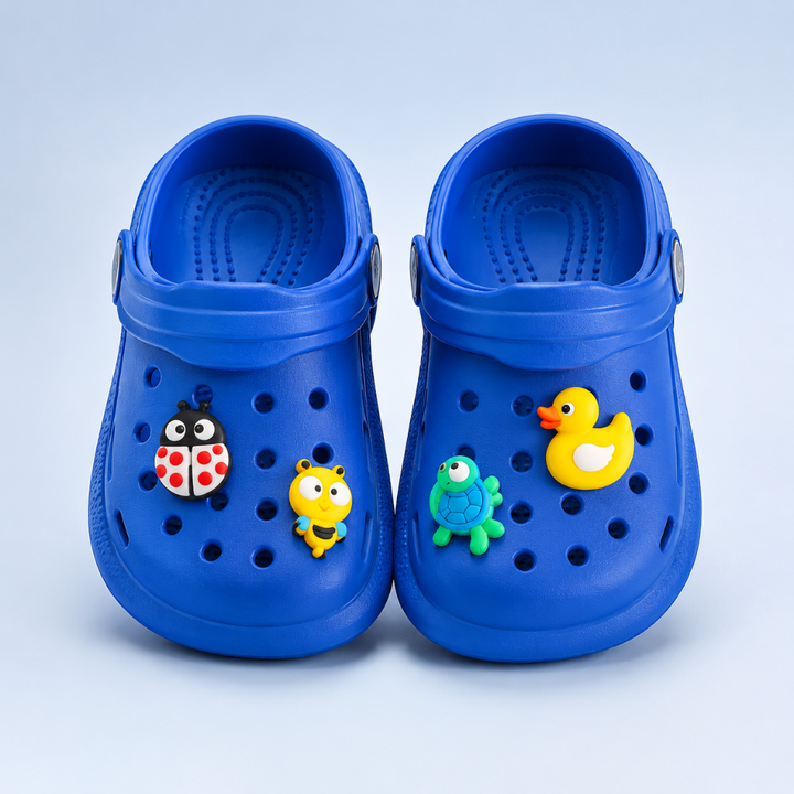 Children's Clogs Slip-On Footwear Fun Character Design