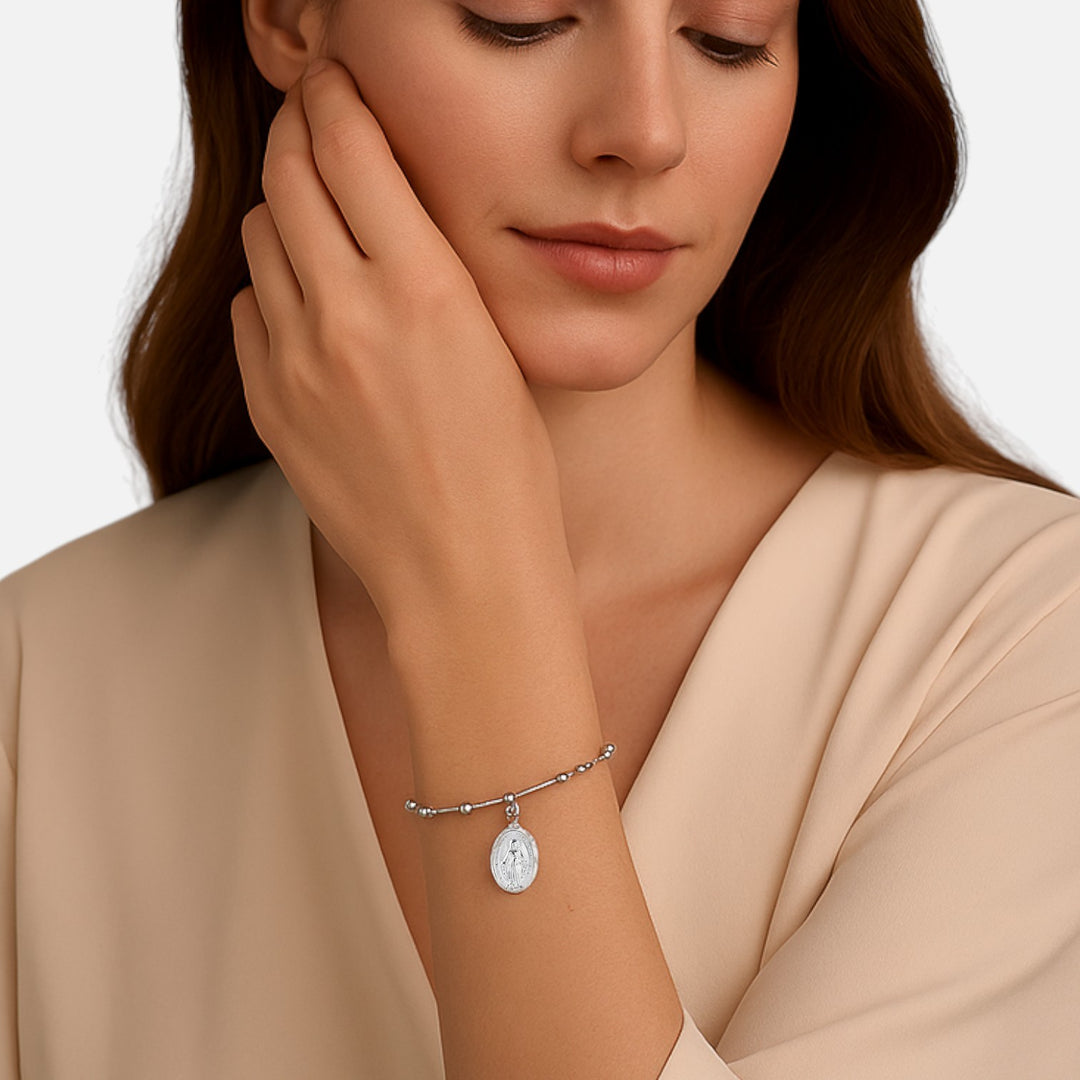 Celzoir | Bracelet Femme Acier Doré Croix Héritage
