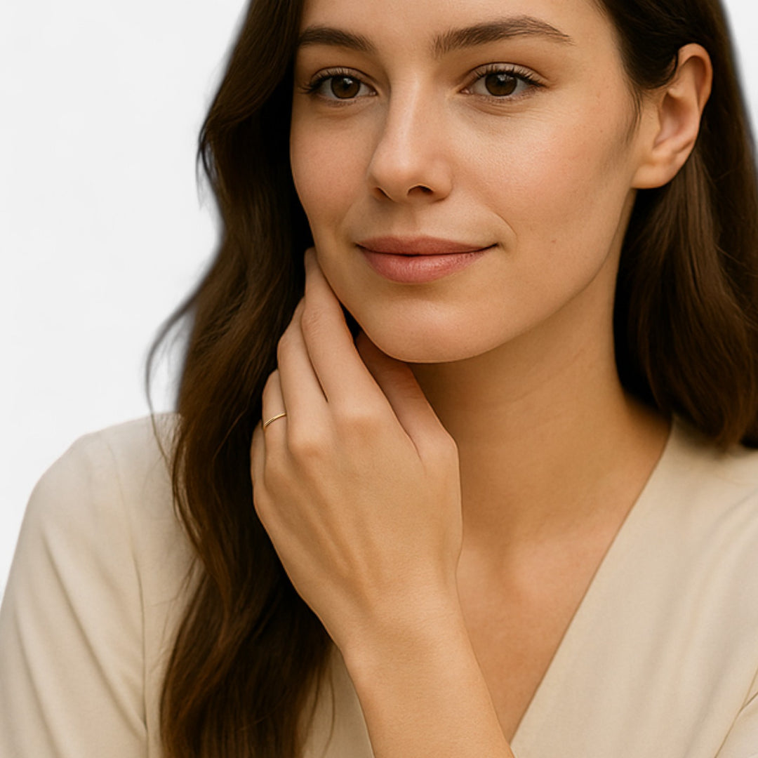 Celzoir | Bague Classy Femme Ultra-Fine en Plaqué Or – Élégance Minimaliste et Raffinement Intemporel
