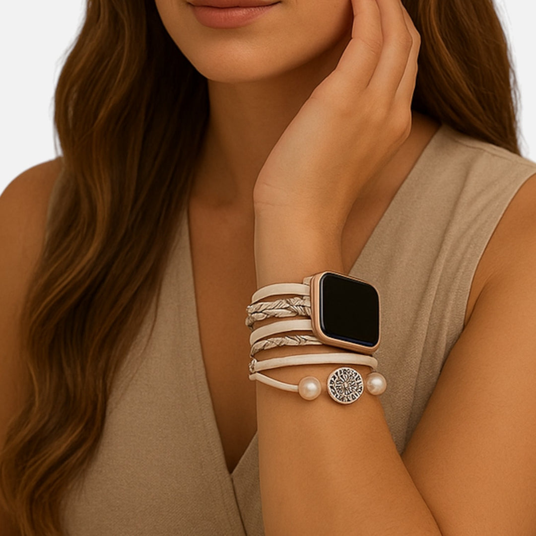 Celzoir | Bracelet Classy Femme Compatible Apple Watch – Design Élégant en Acier Inoxydable