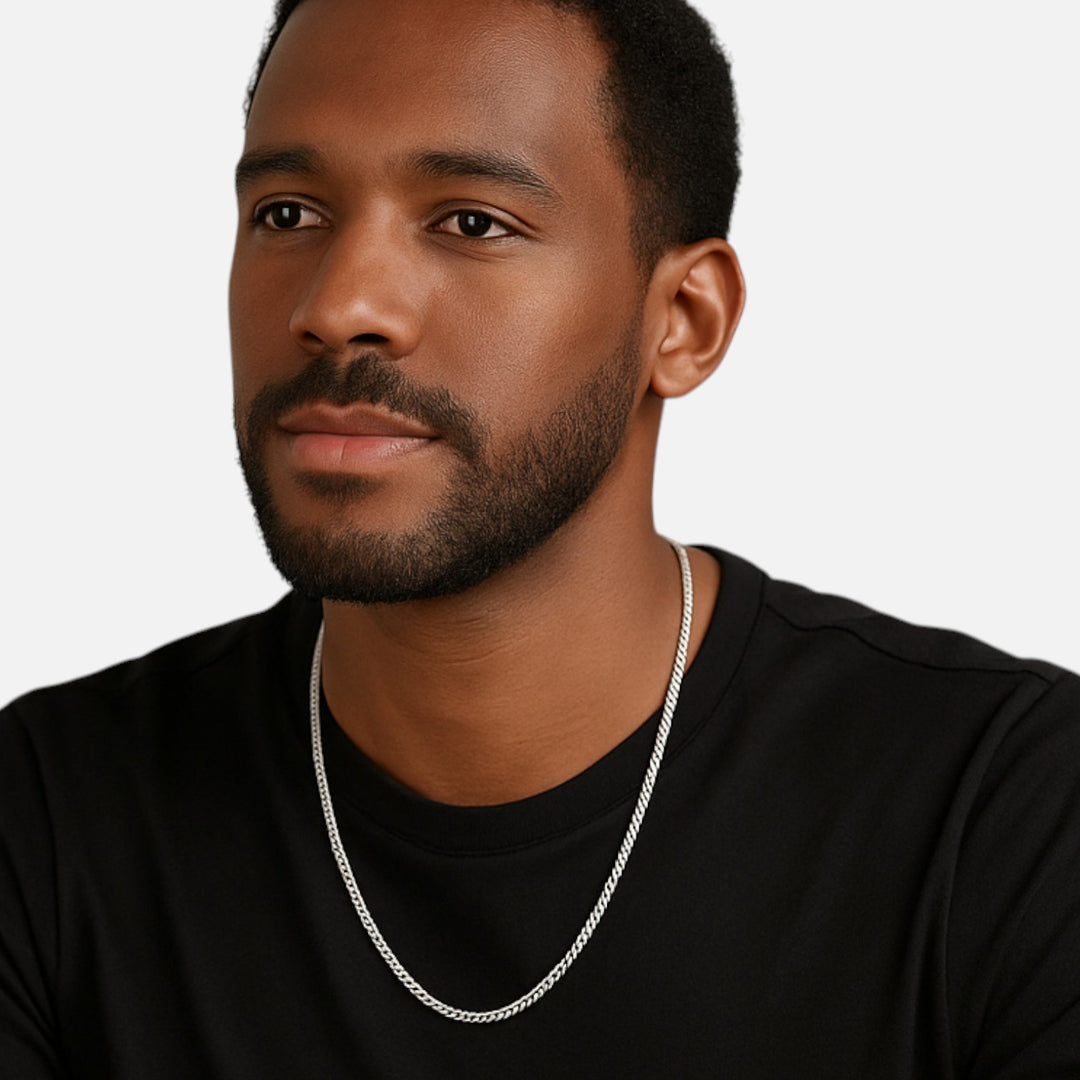 Celzoir | Collier Classy Homme en Titane – Chaîne Minimaliste Hypoallergénique