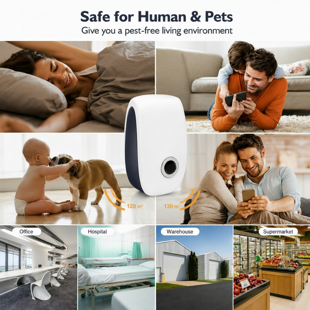 Ultrasonic Pest Repeller Squirrels Mice and Insects Control