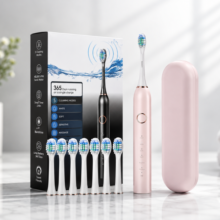 Electric Toothbrush Rechargeable Sonic Travel Case