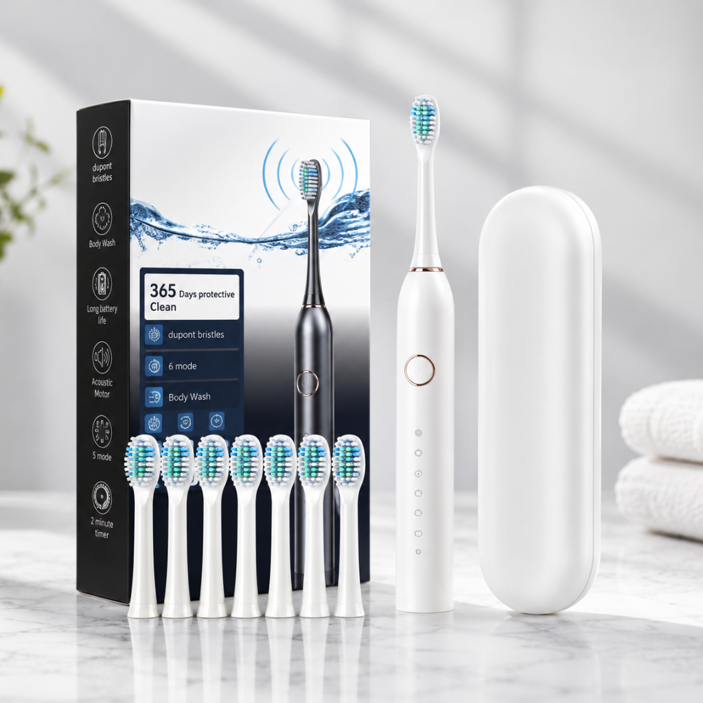 Electric Toothbrush Rechargeable Sonic Travel Case
