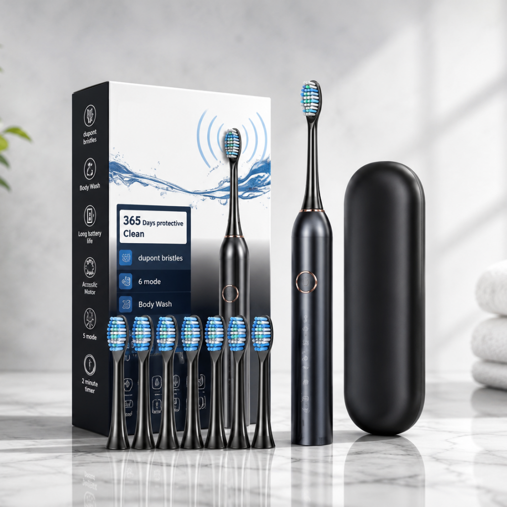 Electric Toothbrush Rechargeable Sonic Travel Case