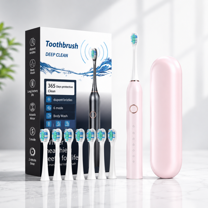 Electric Toothbrush Rechargeable Sonic Travel Case