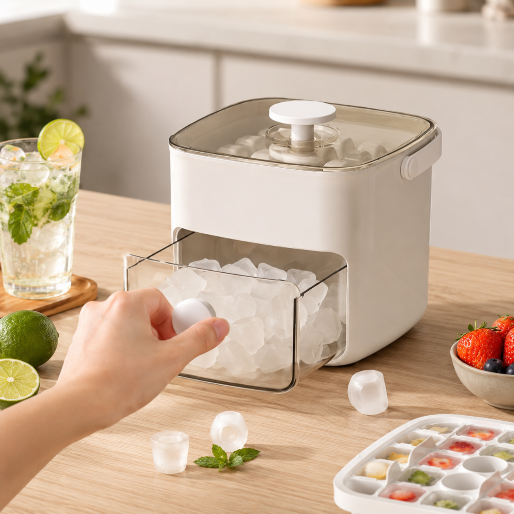 Portable Ice Maker Compact Design Easy Ice Production