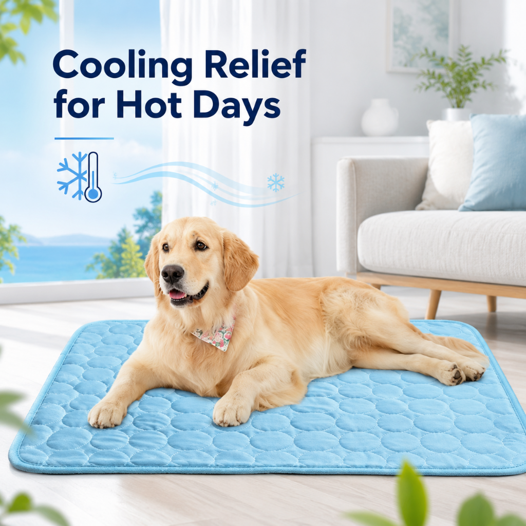 Cooling Dog Mat Breathable Fabric Pet Bed Pad Pet Cooling Pad