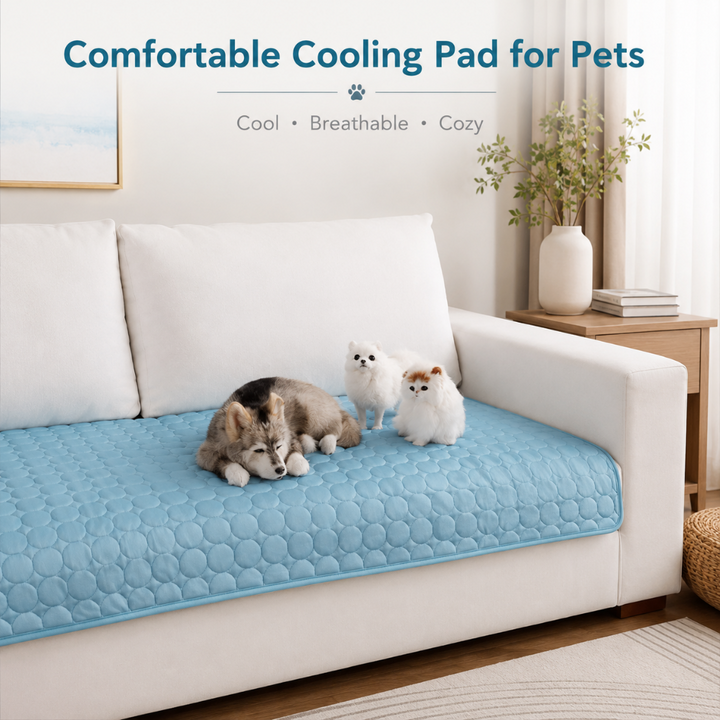 Cooling Dog Mat Breathable Fabric Pet Bed Pad Pet Cooling Pad