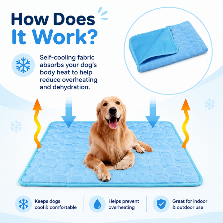 Cooling Dog Mat Breathable Fabric Pet Bed Pad Pet Cooling Pad