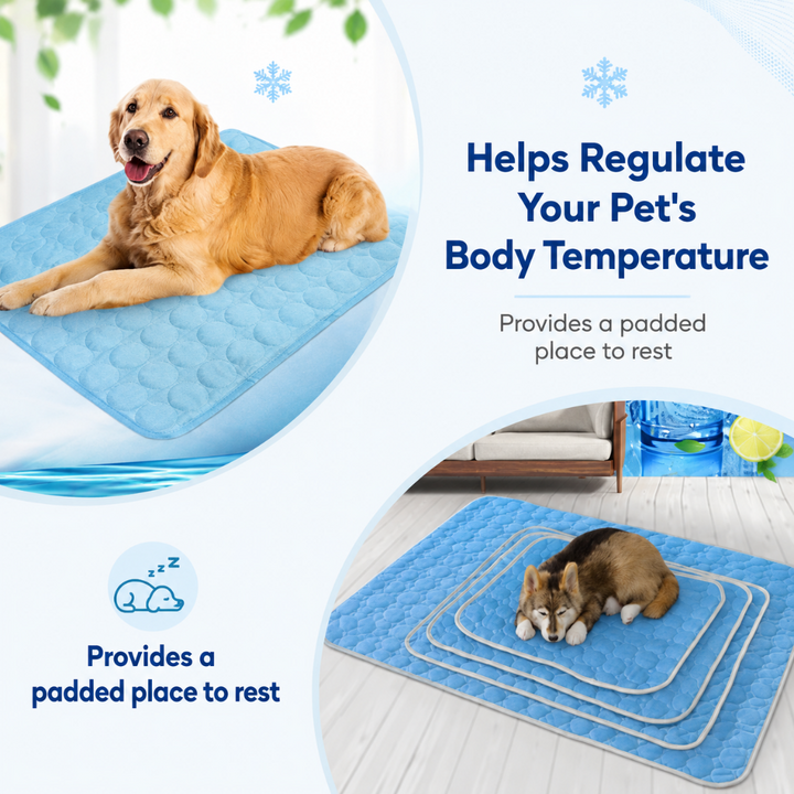 Cooling Dog Mat Breathable Fabric Pet Bed Pad Pet Cooling Pad