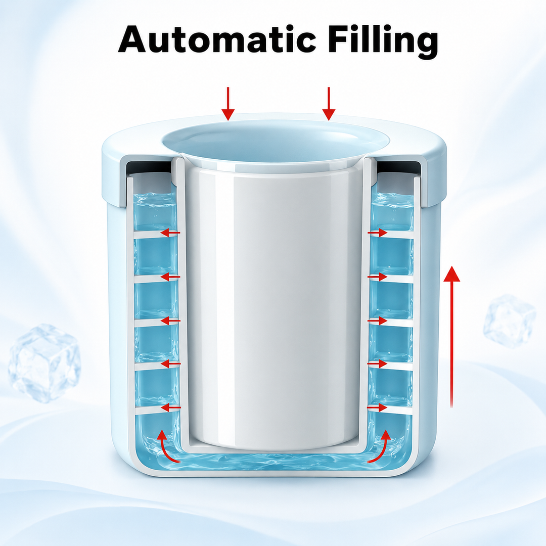 Portable Ice Maker Ice Cube Maker Silicone Ice Tray