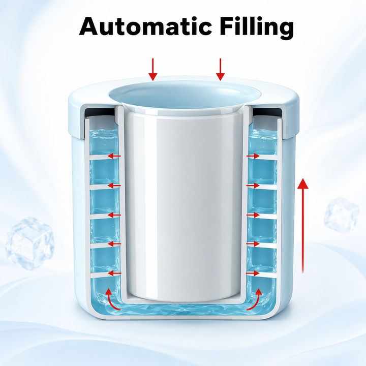 Portable Ice Maker Ice Cube Maker Silicone Ice Tray