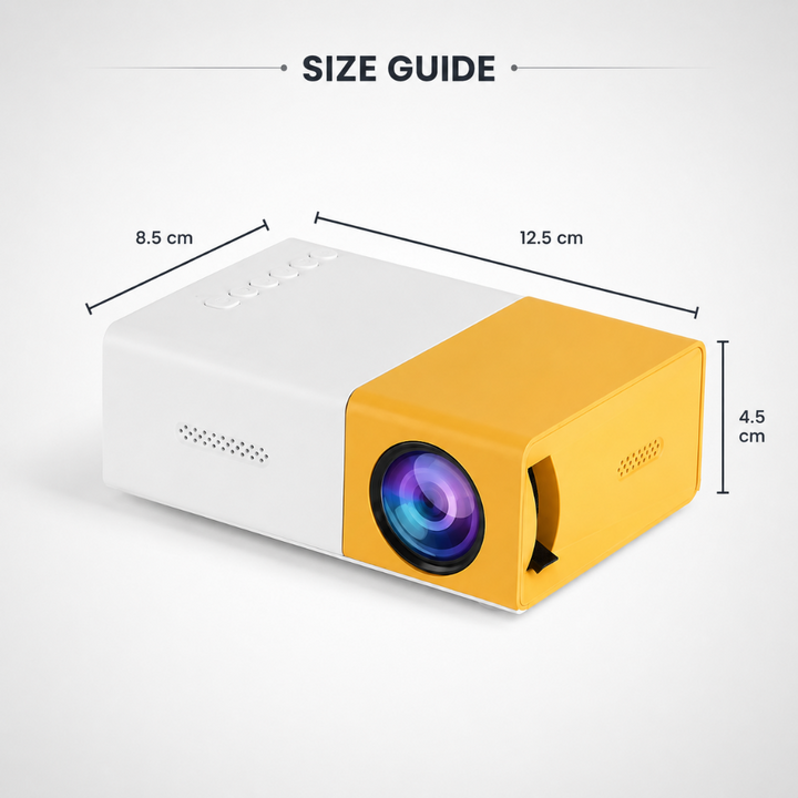 Portable Mini Projector 1080p Compact LED Battery