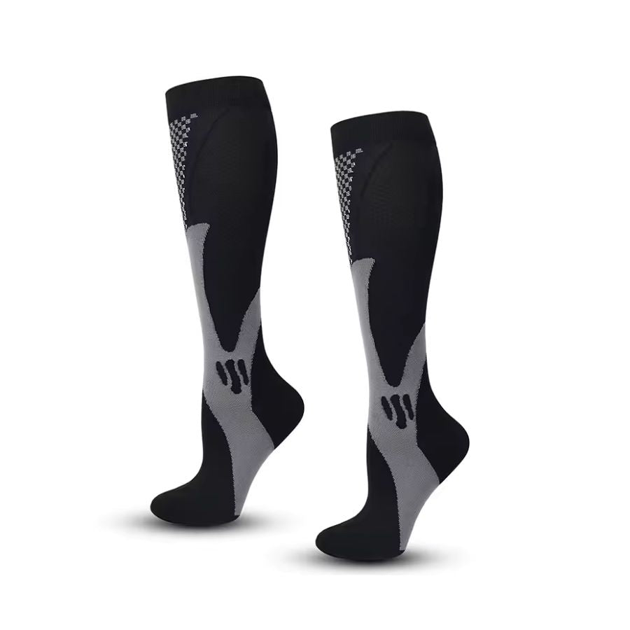 Chaussettes de compression premium pour un meilleur soutien circulatoire – Respirantes et flexibles, tailles S/M, L/XL, XXL 0