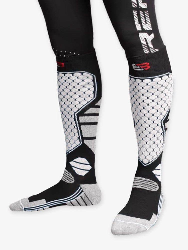 Chaussettes de ski chaudes professionnelles pour hommes - Respirantes et confortables 0