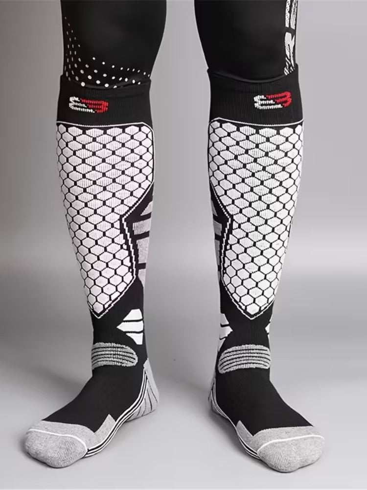Chaussettes de ski chaudes professionnelles pour hommes - Respirantes et confortables 1