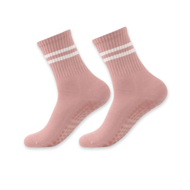 Chaussettes de yoga et de pilates antidérapantes à haute adhérence – Noires, confortables et flexibles 4