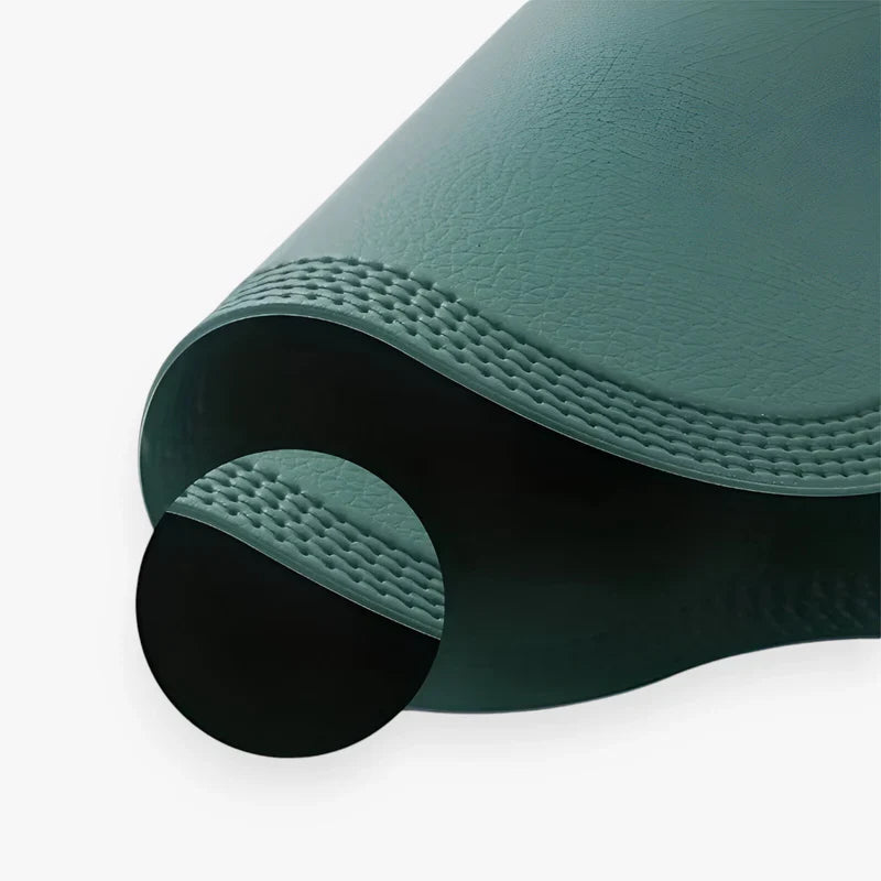 Chemin de Table Mariage Élégant en Simili Cuir Floral – Durable et Facile d'Entretien, 38 cm x 38 cm 3